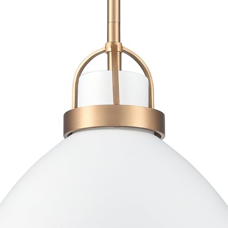 Elk Home Somerville 12'' Wide 1-Light Pendant - Matte White 89630/1